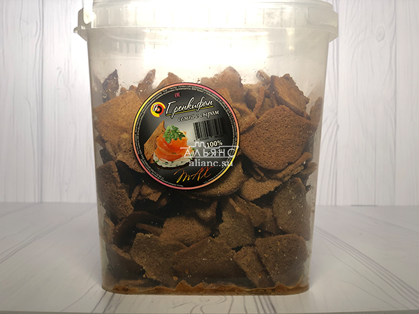 Ржаные гренки с семгой и сыром в Камышине