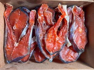 Деревенские гренки со вкусом Шашлыка (Сурские): Стейк дикого лосося 