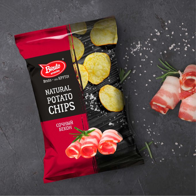 Картофель «Бруто» со вкусом бекона 130 гр. в Камышине