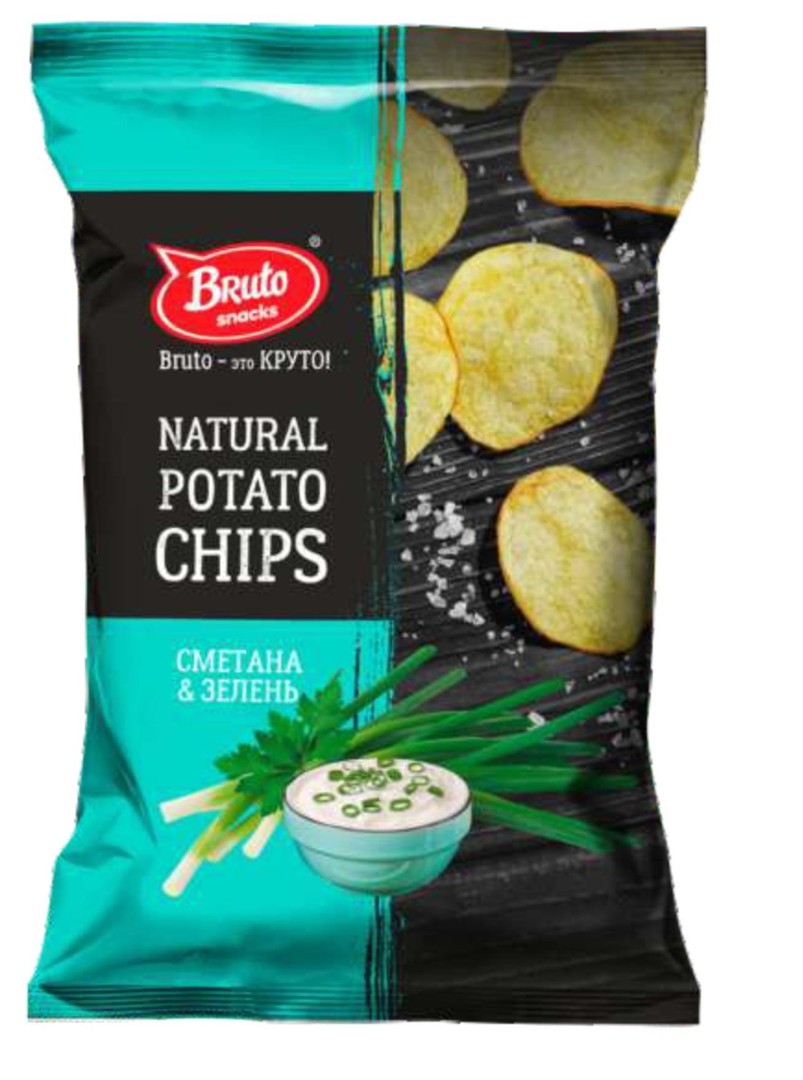 Картофель «Бруто» со вкусом сметаны и зелени 70 гр. в Камышине
