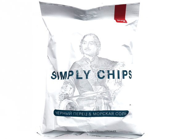 Картофельные чипсы "Simple chips" Морская соль и черный перец 80 гр. в Камышине